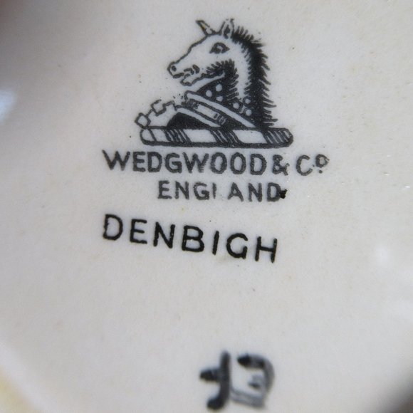 Sugar Bowl no Lid Denbigh Unicorn backstamp by Wedgwood & Co. England 1862-1900 - Picture 11 of 12